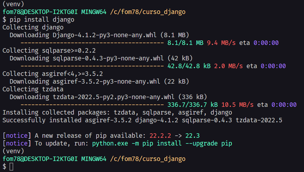 instalar django